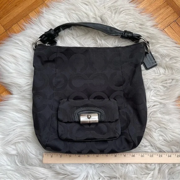 COACH monogram canvas shoulder bag - Picture 12 of 14